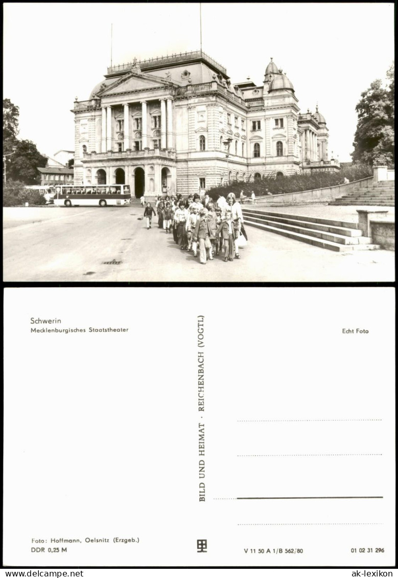 Ansichtskarte Schwerin Mecklenburgisches Staatstheater Zur DDR-Zeit 1980 - Schwerin