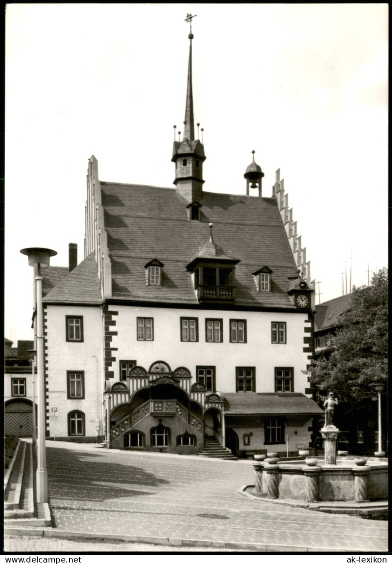 Ansichtskarte Pößneck Partie Am Rathaus Zur DDR-Zeit 1976 - Pössneck