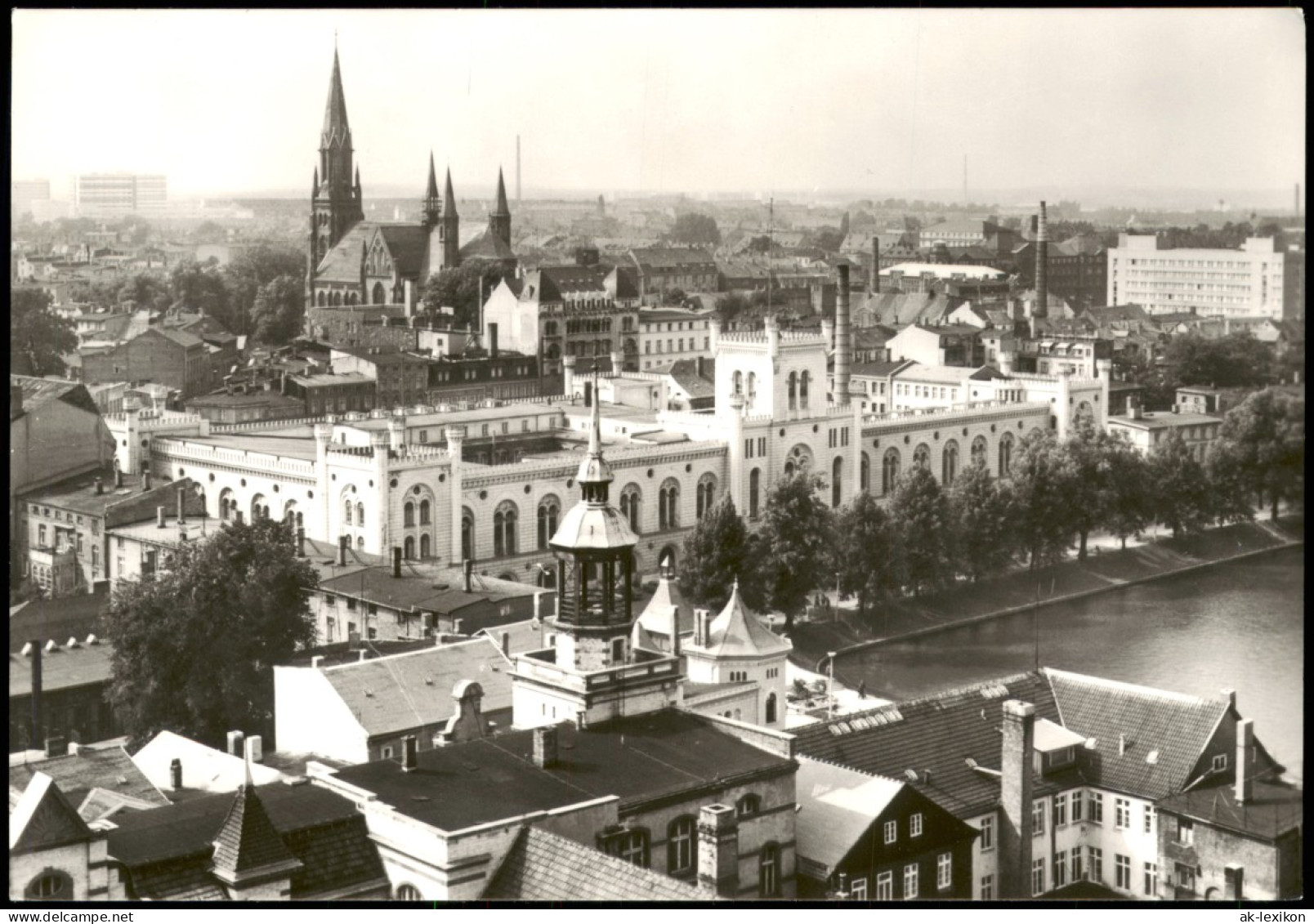 Ansichtskarte Schwerin Panorama-Ansicht Stadt-Panorama Zur DDR-Zeit 1985 - Schwerin