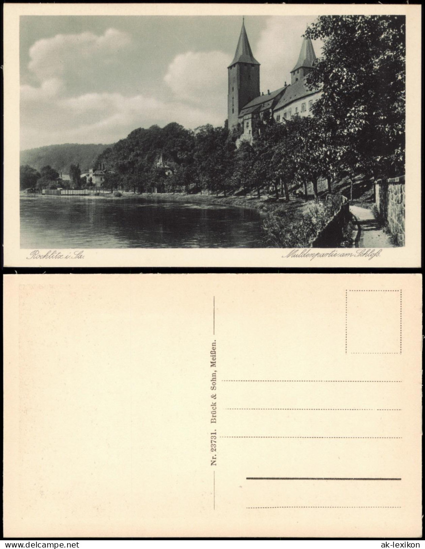 Ansichtskarte Rochlitz Muldenpartie Am Schloss. 1928 - Rochlitz