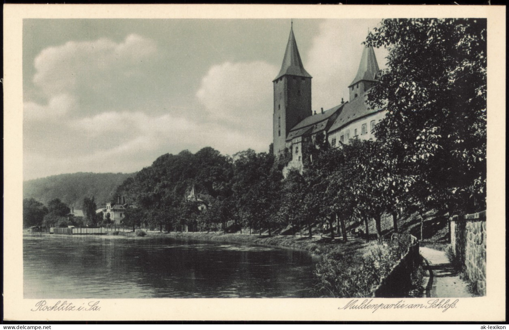 Ansichtskarte Rochlitz Muldenpartie Am Schloss. 1928 - Rochlitz