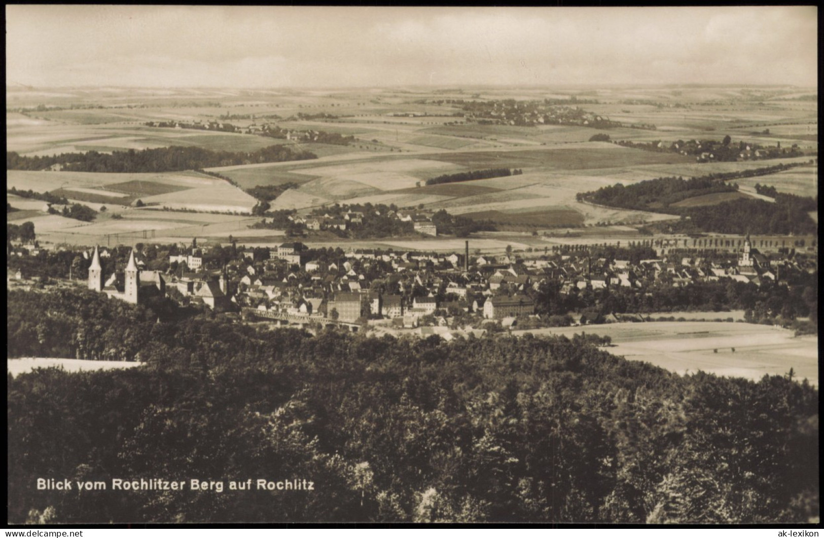 Ansichtskarte Rochlitz Blick Vom Rochlitzer Berg 1928 - Rochlitz