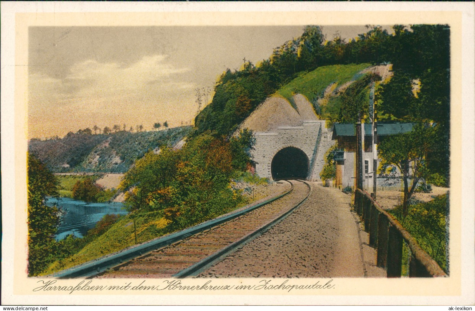 Ansichtskarte Marienberg Im Erzgebirge Harrafelsen Mit Dem Körnerkreuz 1928 - Marienberg