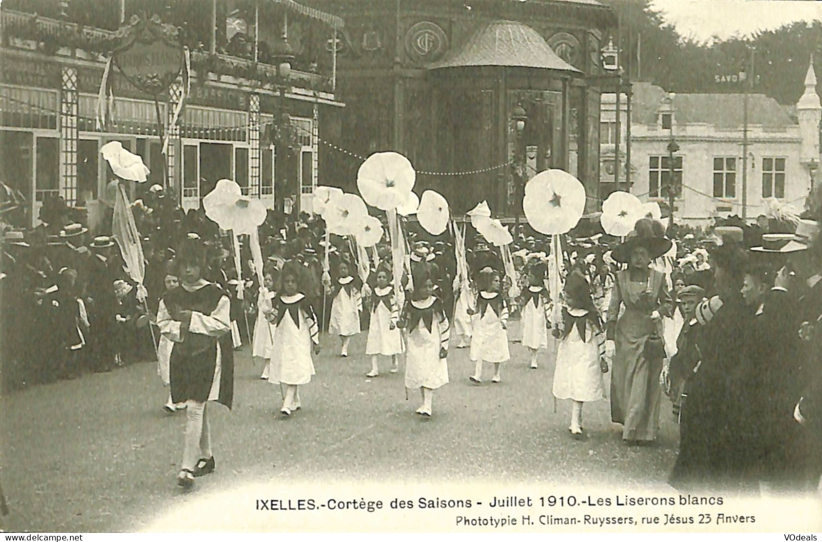 Belgique - Brussel - Bruxelles - Ixelles - Elsene - Cortège Des Saisons - Juillet 1910 - Les Liserons Blancs - Elsene - Ixelles