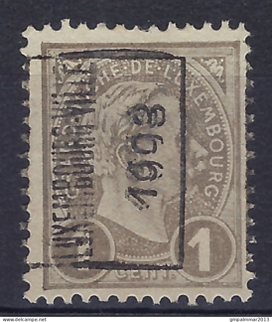 1903 LUXEMBOURG PREO Nr. 12A  GRAND-DUC ADOLPHE (de Profil) Avec Curiosité " DOUBLE SURCHARGE " ; Voir 2 Scans ! LOT 286 - Preobliterati