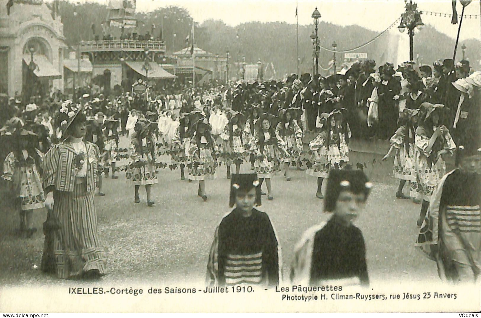 Belgique - Brussel - Bruxelles - Ixelles - Elsene - Cortège Des Saisons - Juillet 1910 - Les Paquerettes - Elsene - Ixelles