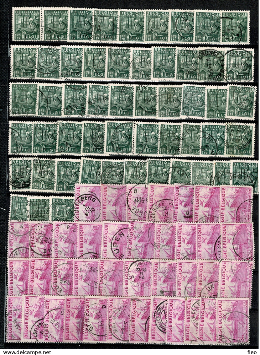 1948 Series 761/766° & 767/772° (+/-400 Timbres) :Belgische Uitvoer / L'exportation Belge - Oblitérés