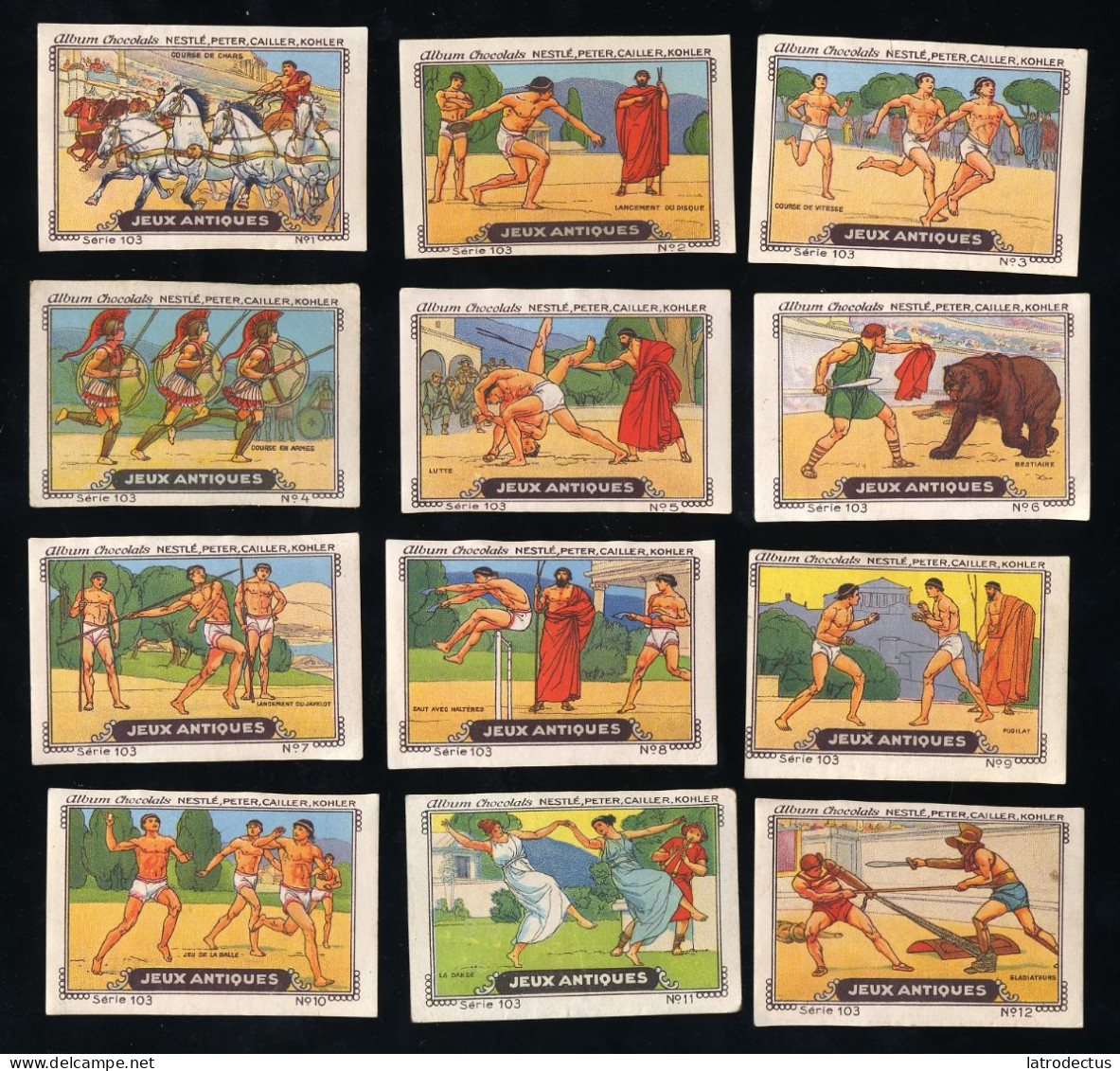 Nestlé - 103 - Jeux Antiques, Olympic Games - Full Serie - Nestlé