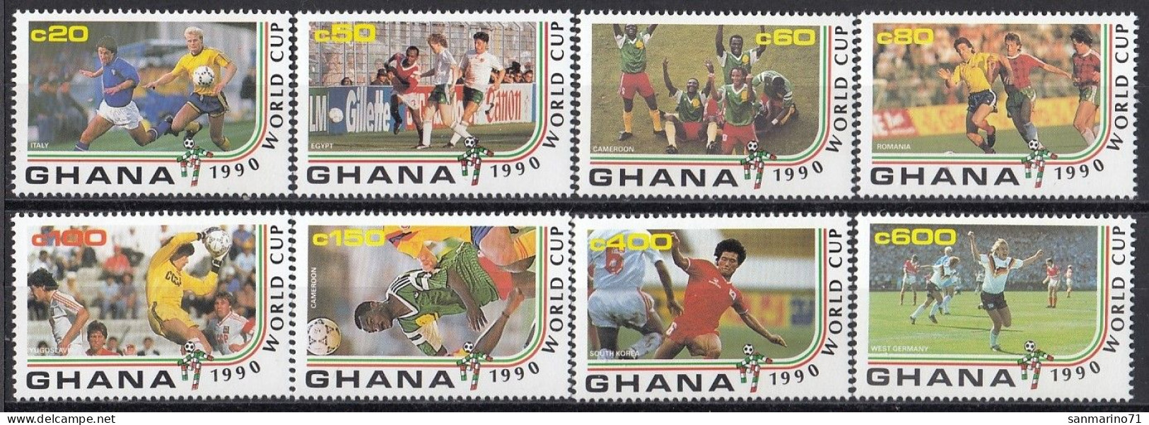 GHANA 1397-1404,unused - 1990 – Italien