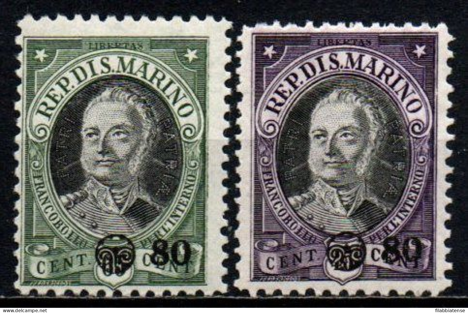 1936 - San Marino 206/07 Soprastampati ++++++ - Unused Stamps