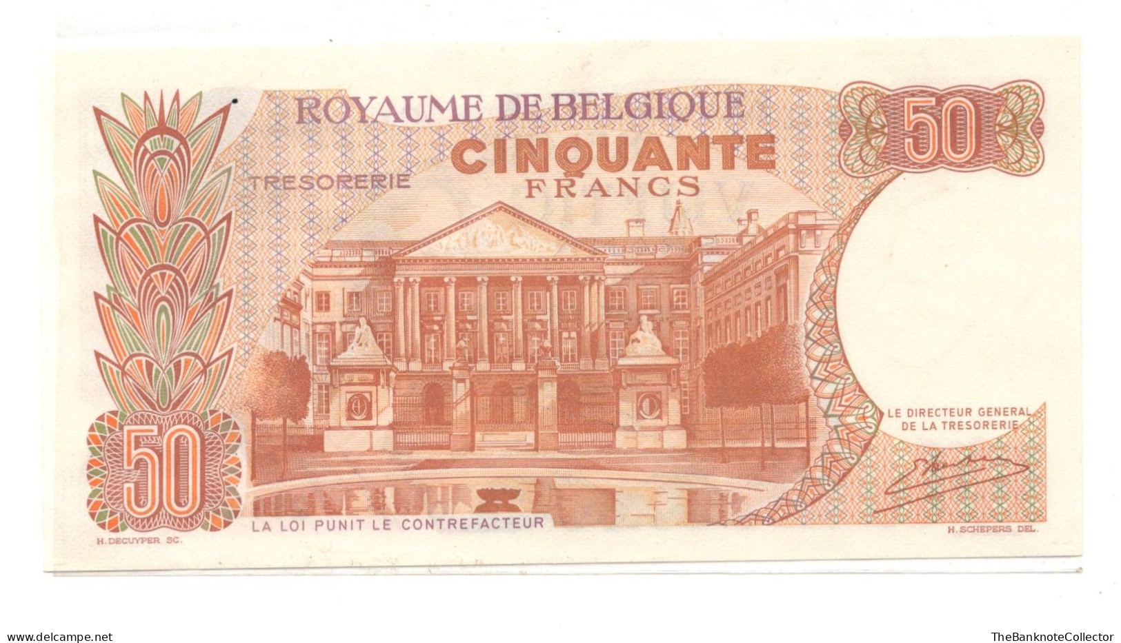 Belgium 50 Francs 1966 P-135 UNC - Other & Unclassified