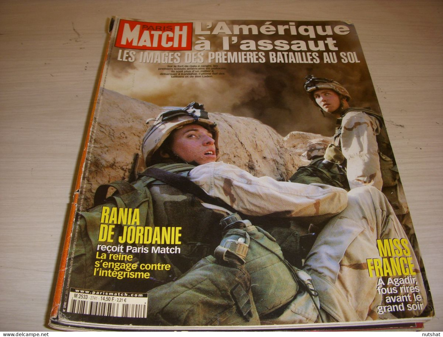 PARIS MATCH 2741 05.12.2001 USA AFGHANISTAN MYLENE FARMER Les INCONNUS - Testi Generali