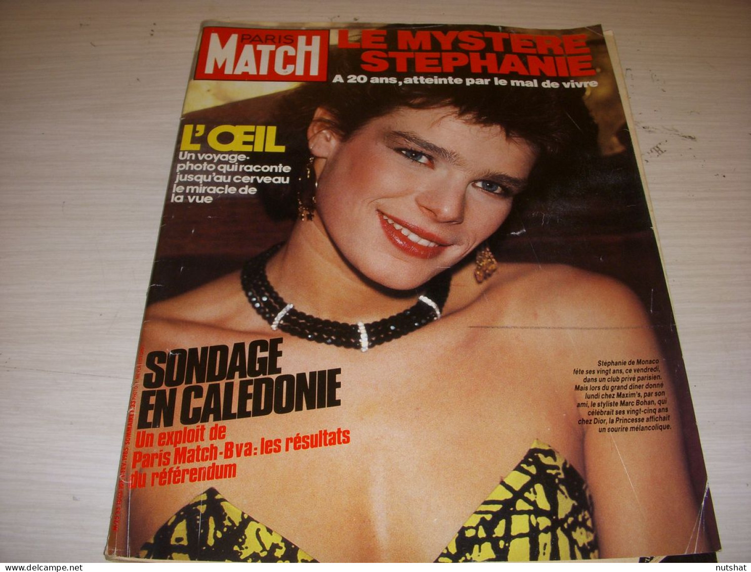 PARIS MATCH 1863 02.1985 STEPHANIE MONACO SARDOU C LARA MF PISIER HESTON - General Issues