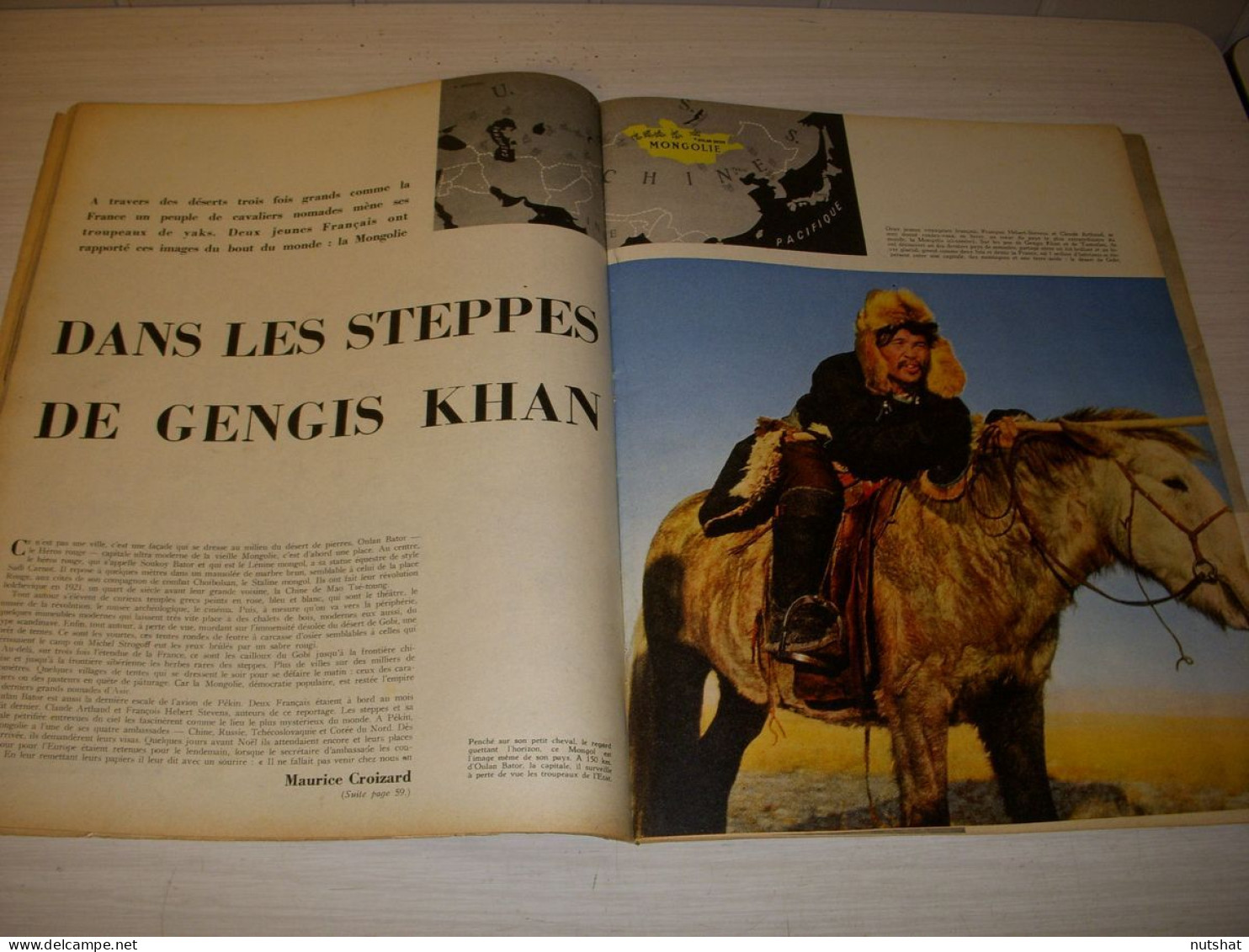 PARIS MATCH 0426 05.06.1957 CORRIDA DOMINGUIN Les STEPPES De Gengis KHAN - Algemene Informatie