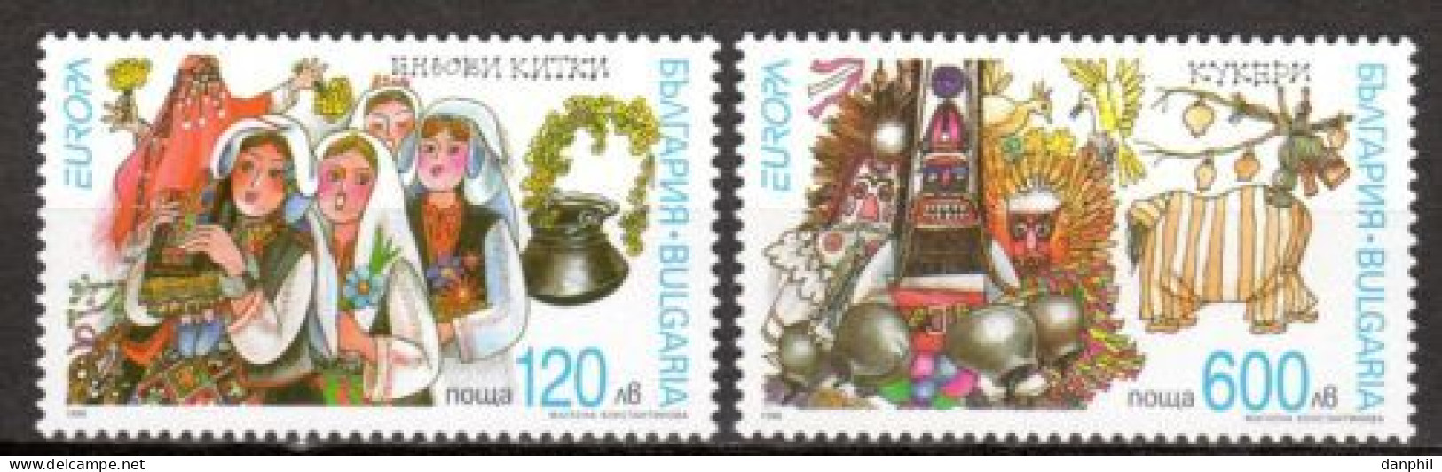 Bulgaria 1998 Europa CEPT (**) Mi 4332-33; Y&T 3766-67 - Mythologie