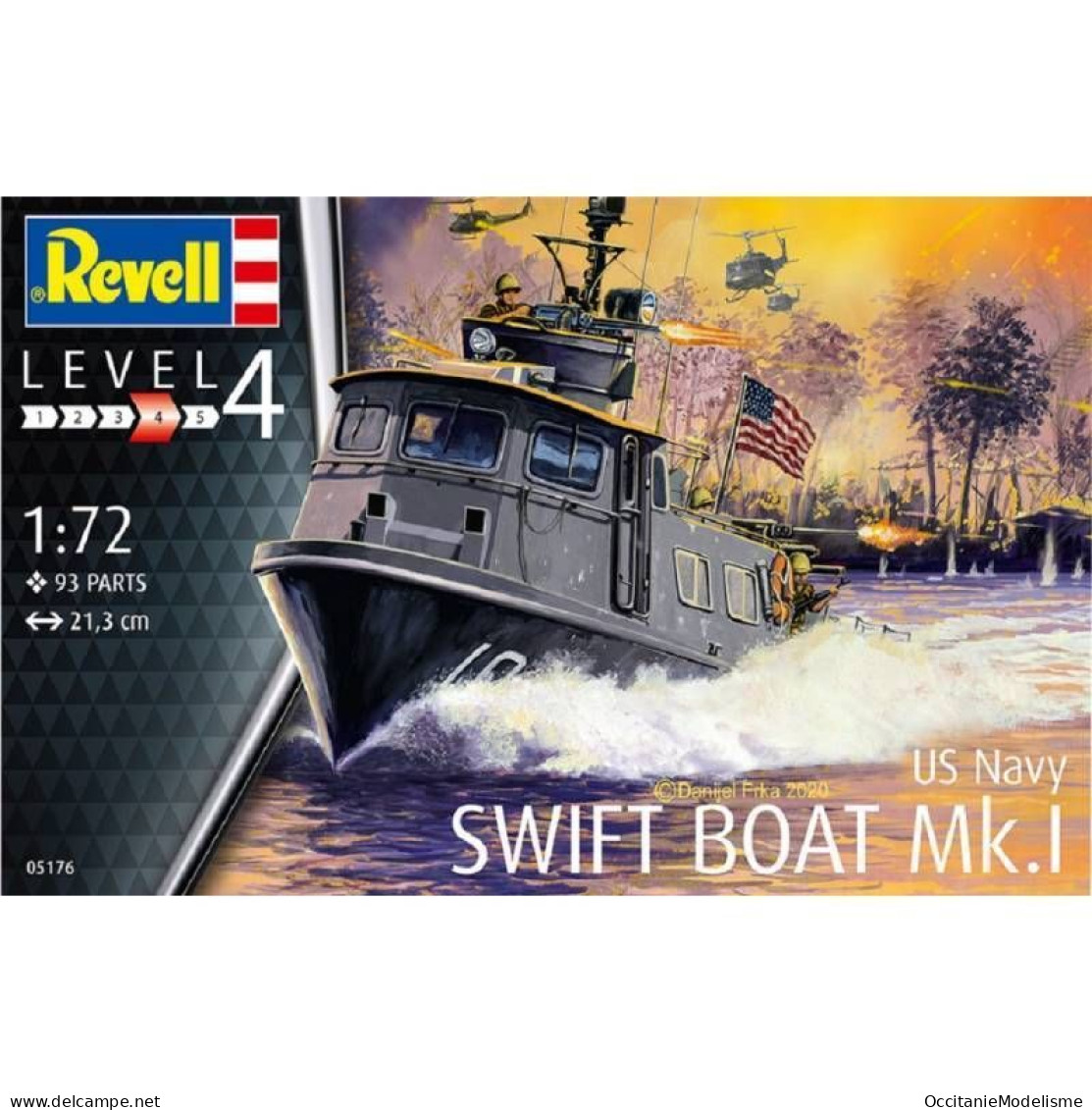 Revell - Patrouilleur SWIFT BOAT MK.I US Navy Maquette Militaire Kit Plastique Réf. 05176 Neuf 1/72 - Boats