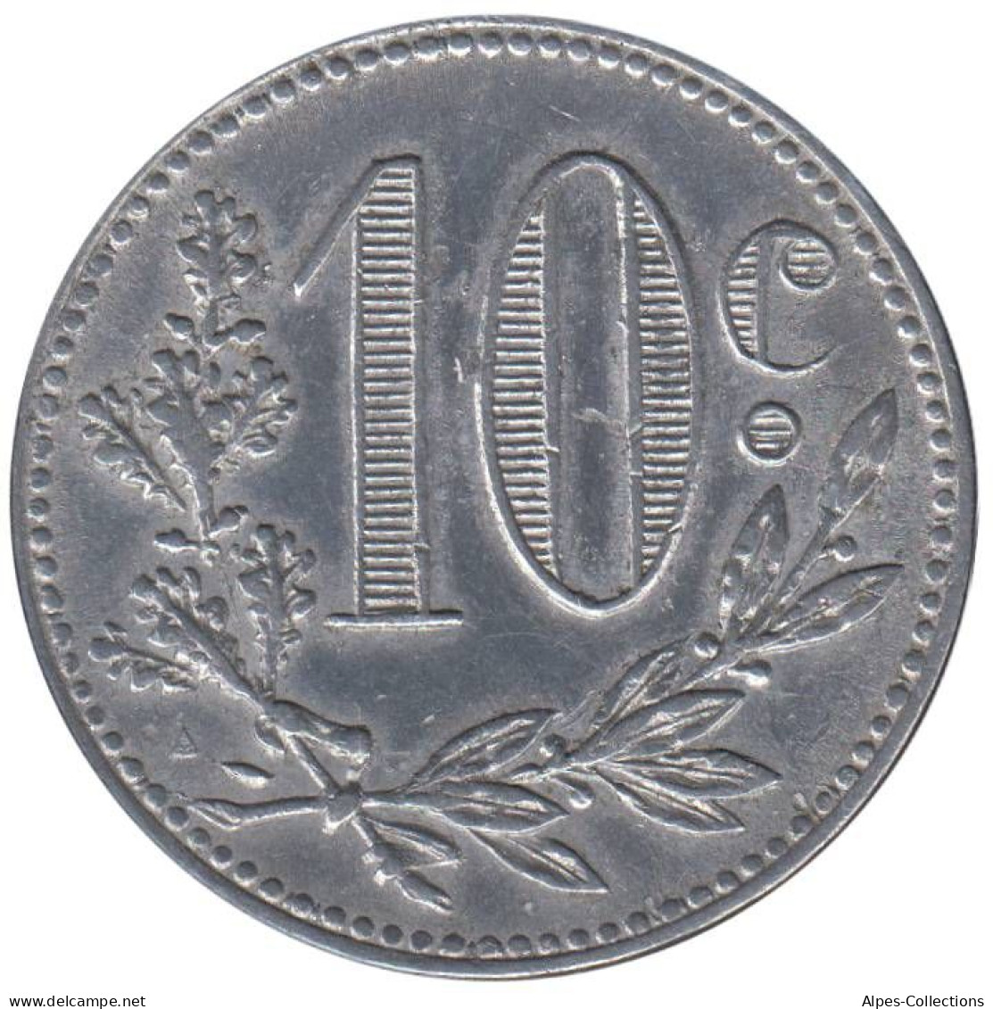 ALGERIE - Alger - 01.06 - Monnaie De Nécessité - 10 Centimes 1916 - Monetary / Of Necessity