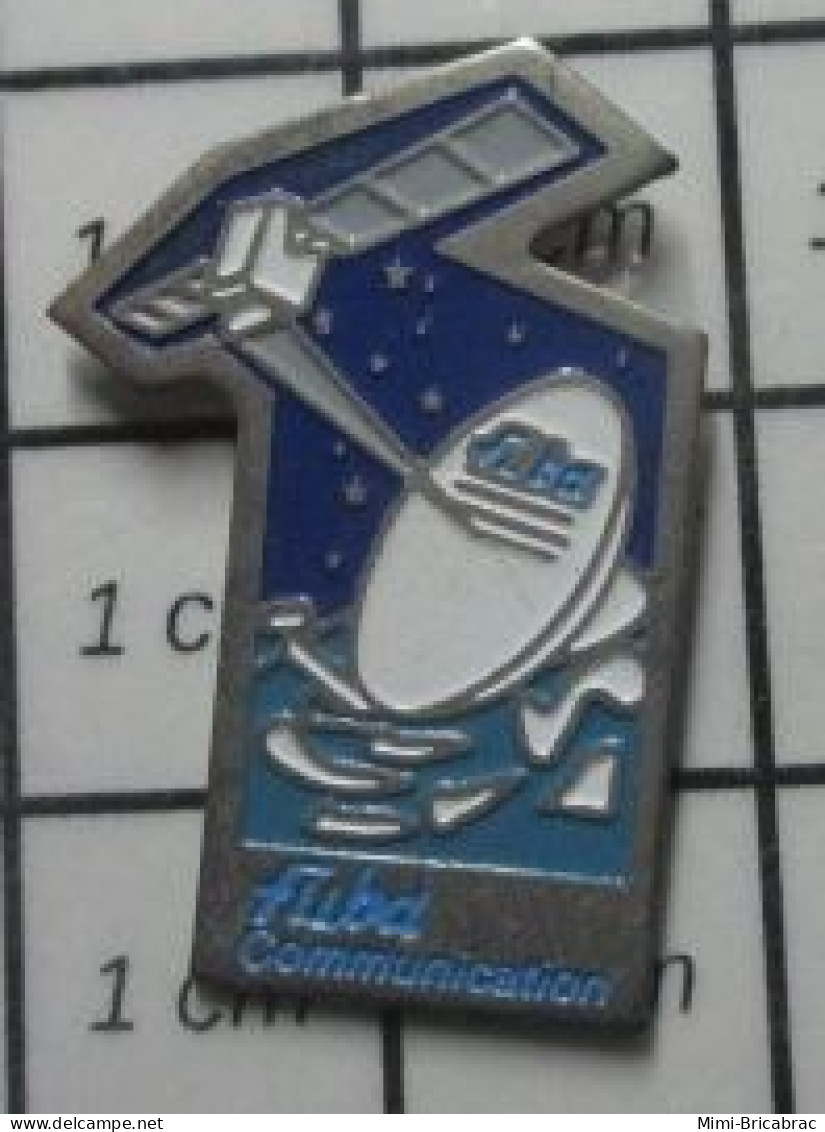 713B Pin's Pins / Beau Et Rare : ESPACE / SATELLITE FUBA COMMUNICATION - Espace