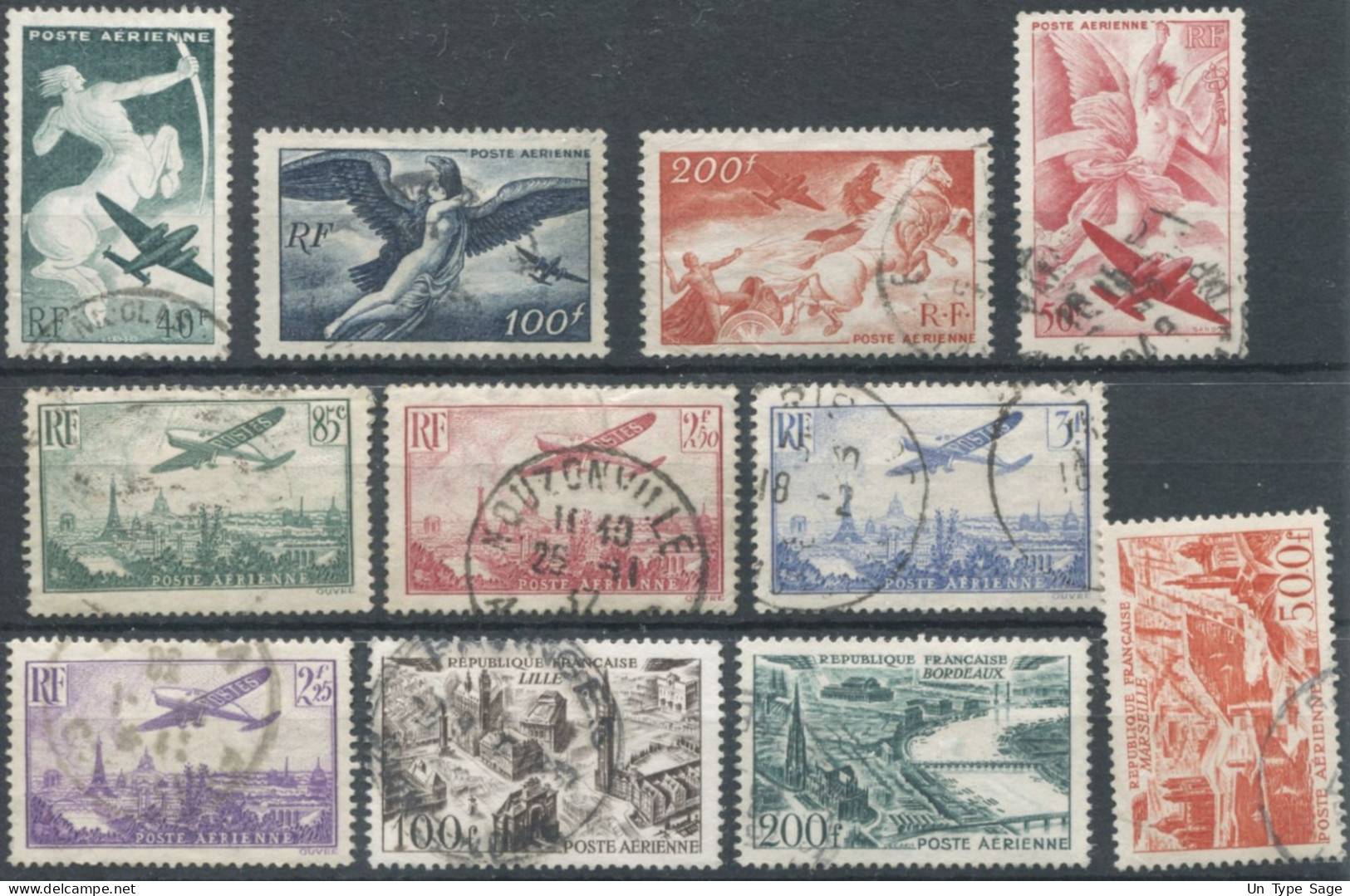 France, Poste Aérienne -  Lot De Timbres Oblitérés - (F1617) - 1927-1959 Gebraucht