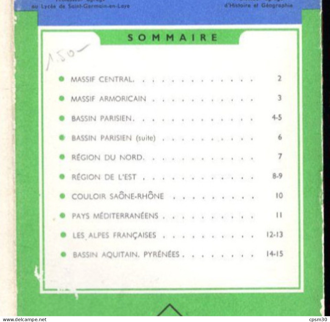 Carte Plans Pilotes BORDAS N°1401, 1958 - Wegenkaarten