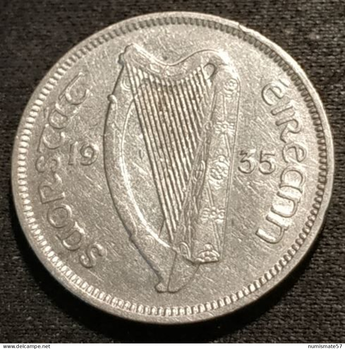 Pas Courant - IRLANDE - EIRE - 6 Pingin / 1 Reul 1935 - KM 5 - Chien - Dog - IRELAND - Ierland