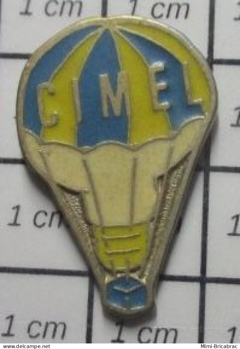 713B Pin's Pins / Beau Et Rare : MARQUES / CIMEL AMPOULE ELECTRIQUE MONTGOLFIERE - Judo