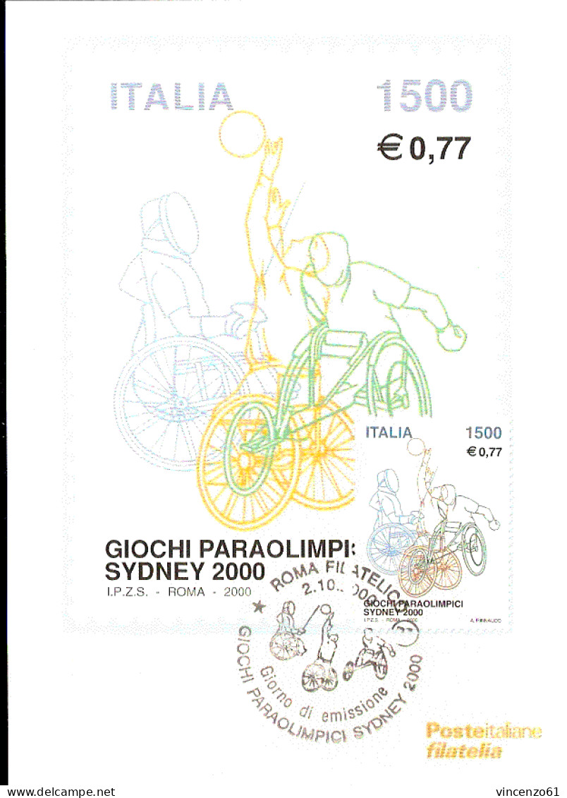 CARTOLINE DI POSTE ITALIANE NUOVE- GIOCHI PARAOLIMPICI - Summer 2000: Sydney - Paralympic