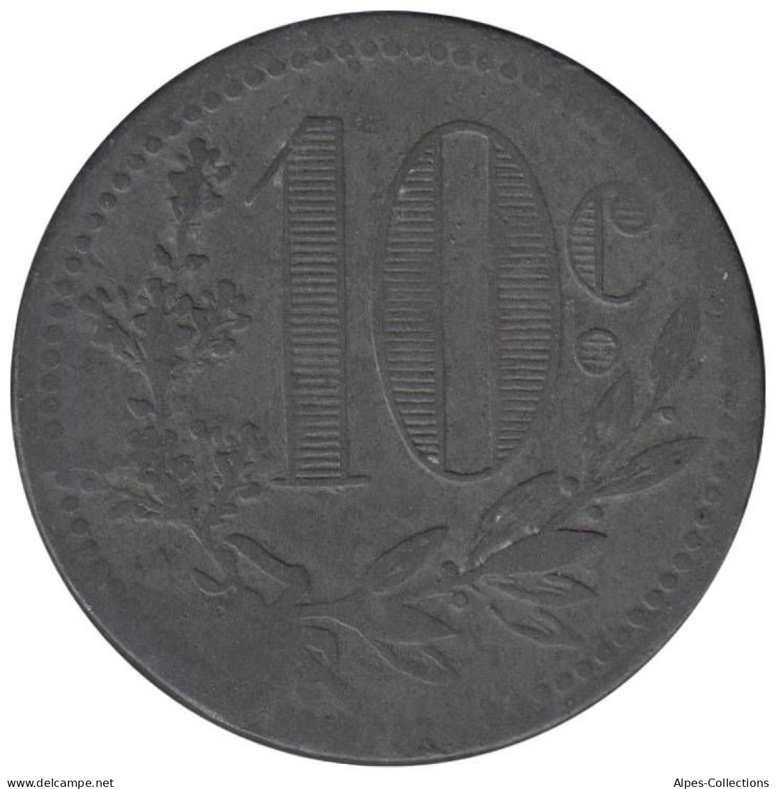 ALGERIE - Alger - 01.10 - Monnaie De Nécessité - 10 Centimes 1917 - Monétaires / De Nécessité