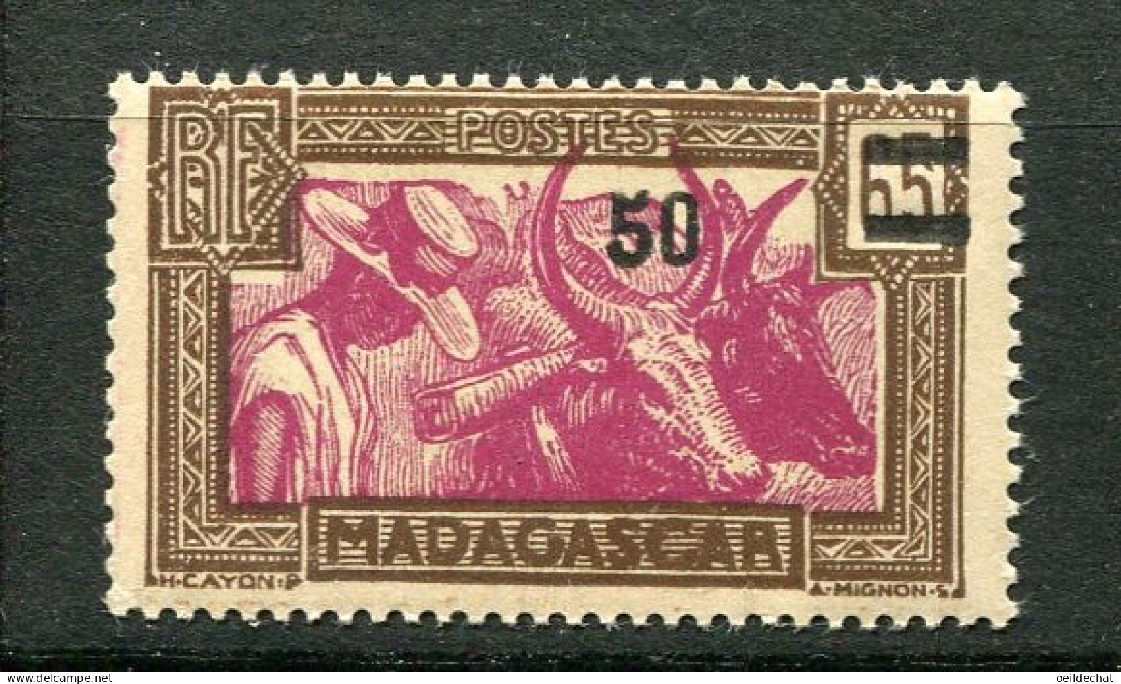 26425 Madagascar N°234** 50c. S. 65c. Timbre De 1930-38 Surchargé  1942 TB - Neufs