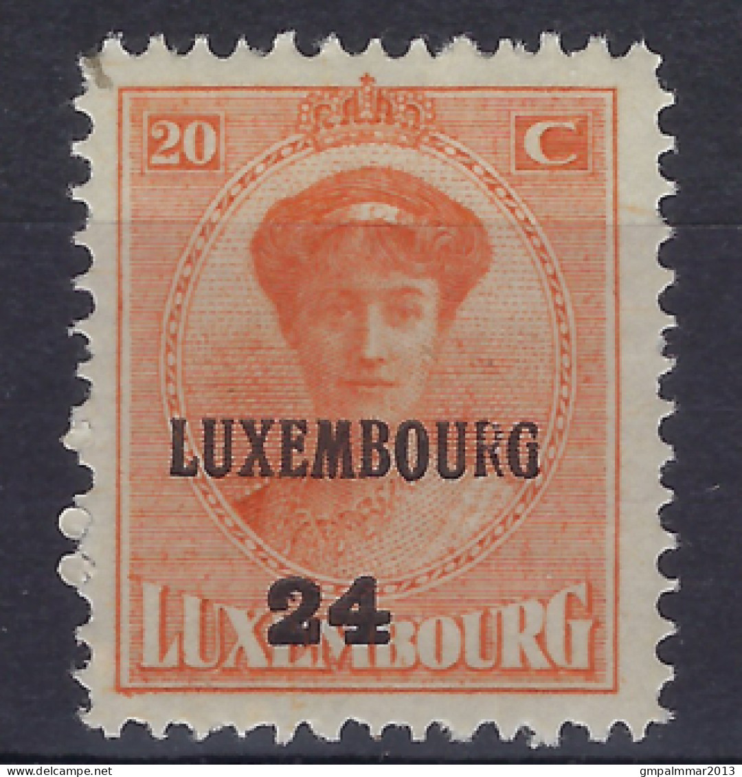 1924 LUXEMBOURG PREO Nr. 144  CHARLOTTE ** MNH Avec Curiosité " RECTO VERSO " ; Details & état Voir 2 Scans ! LOT 286 - Precancels