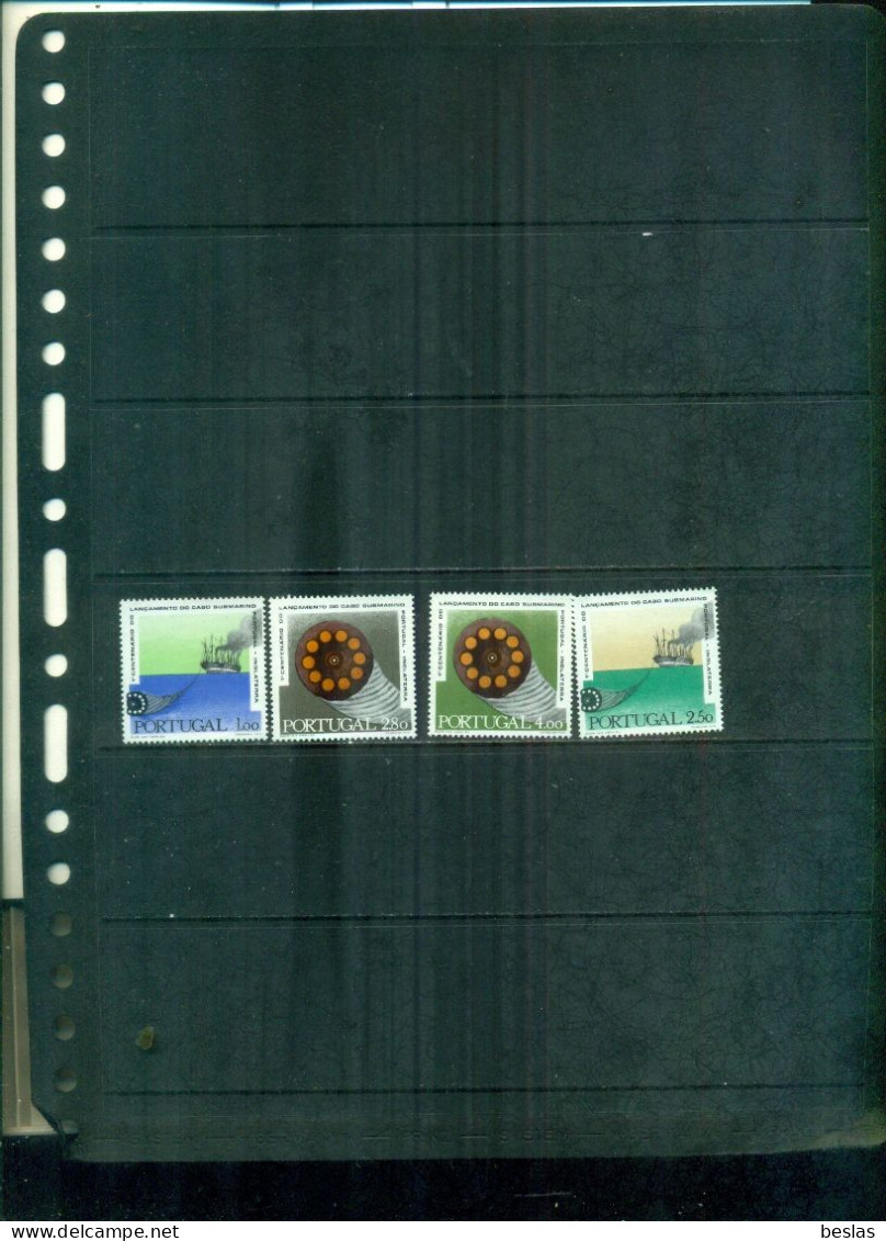 PORTUGAL 100 CABLE SOUS-MARIN PORTUGAL-ROUAUME UNI 4 VAL NEUFS A PARTIR DE 1,25 EUROS - Unused Stamps