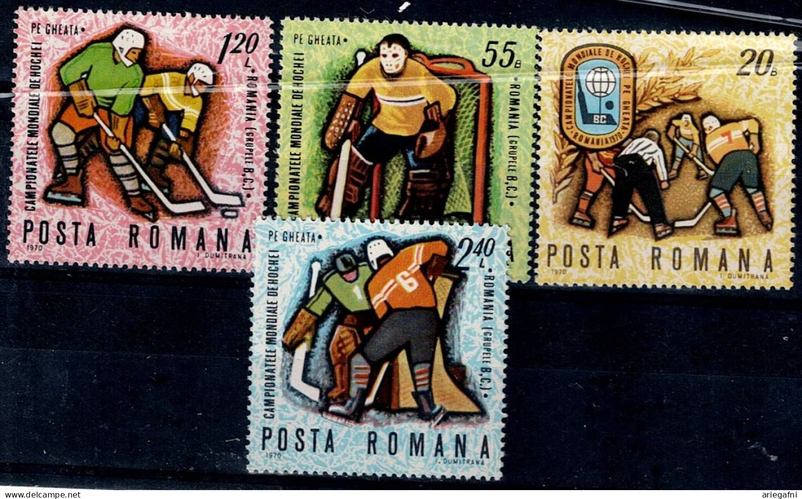 ROMANIA 1970 HOCKEY MI No 2820-3 MNH VF!! - Ungebraucht