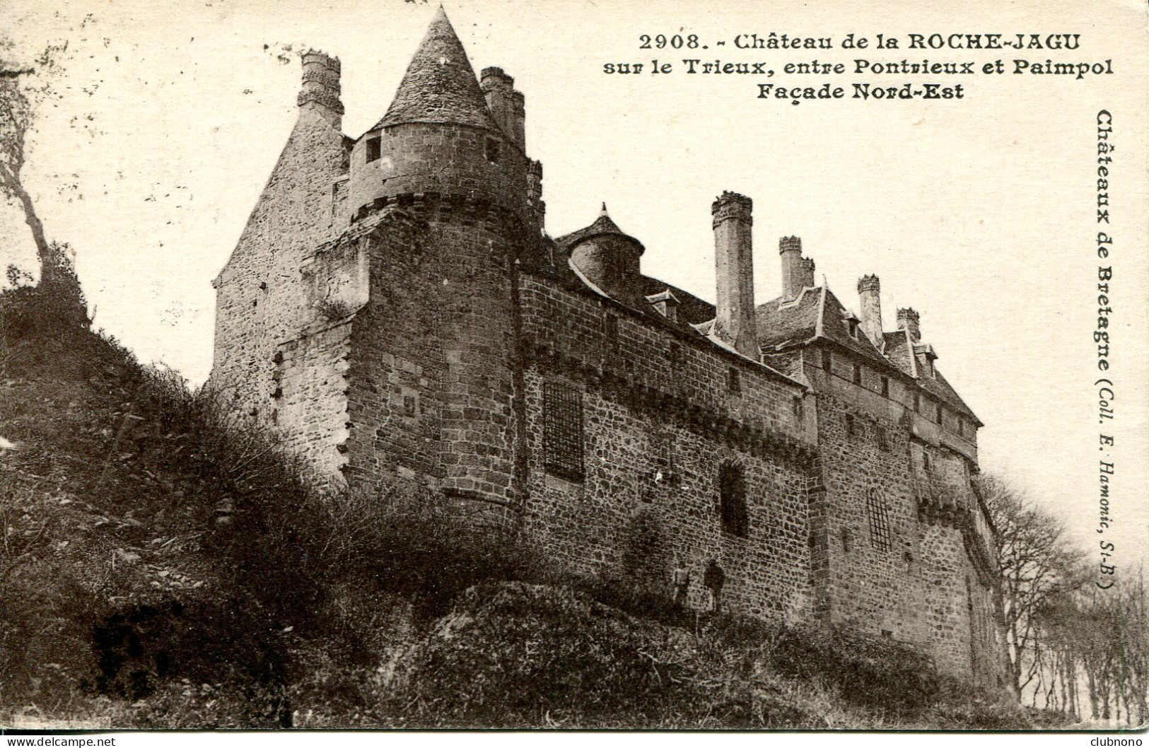 CPA -  PONTRIEUX (ENV.) - CHATEAU DE ROCHE-JAGU (IMPECCABLE) - Pontrieux