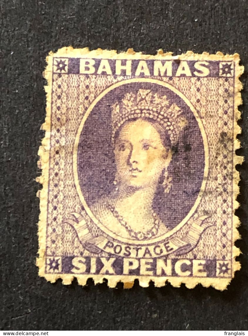 BAHAMAS   SG 31  6d Deep Violet  FU - 1859-1963 Crown Colony