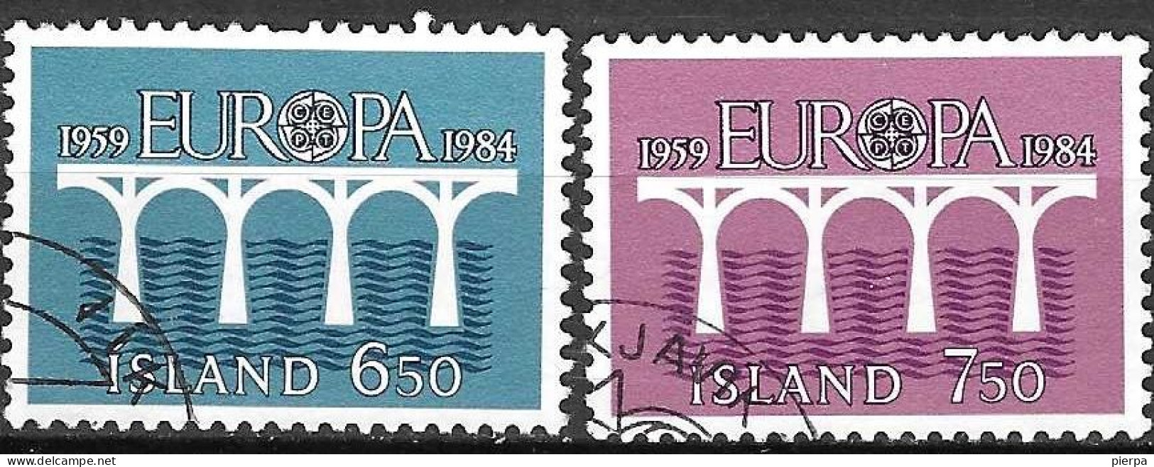 ISLANDA - 1984 - EUROPA - SERIE 2 VALORI - USATA ( YVERT 567\8 - MICHEL 614\5) - Gebruikt