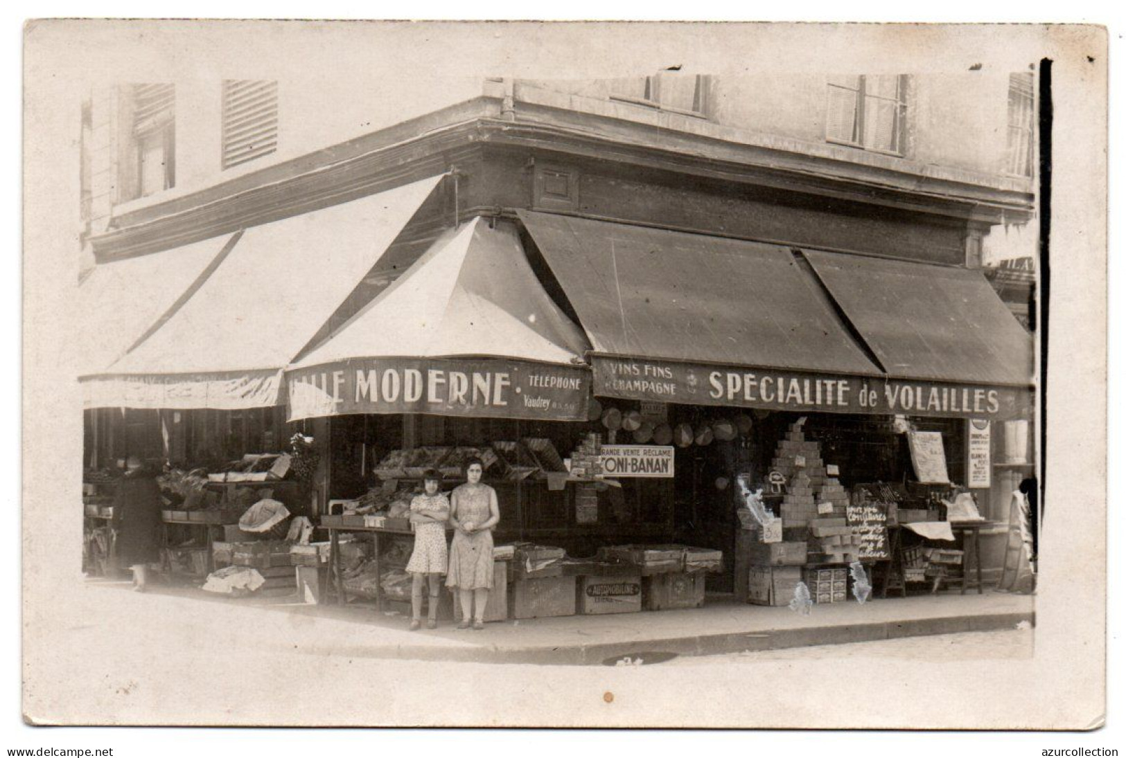 Devanture De La Halle Moderne. Spécialité De Volailles. Rue Vendôme. Carte Photo Animée - Lyon 6