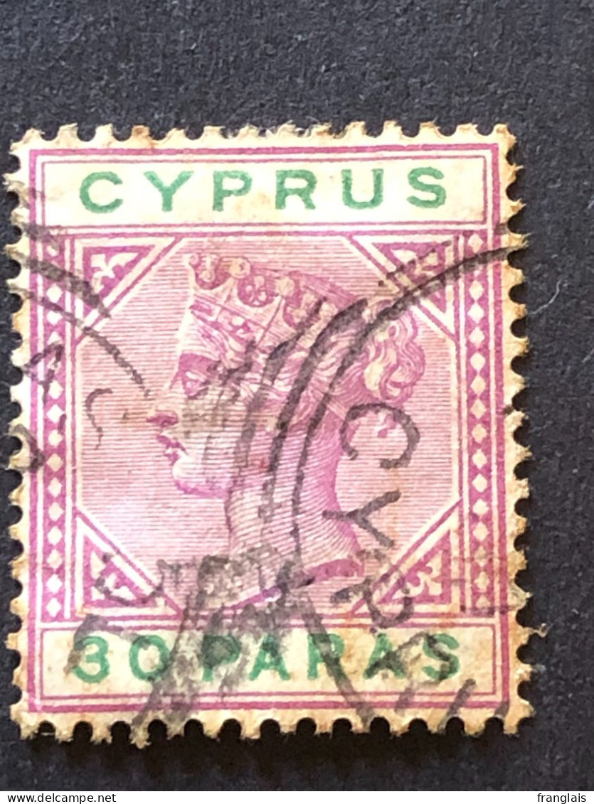 CYPRUS   SG 41  30 Paras Mauve And Green   FU - Cyprus (...-1960)