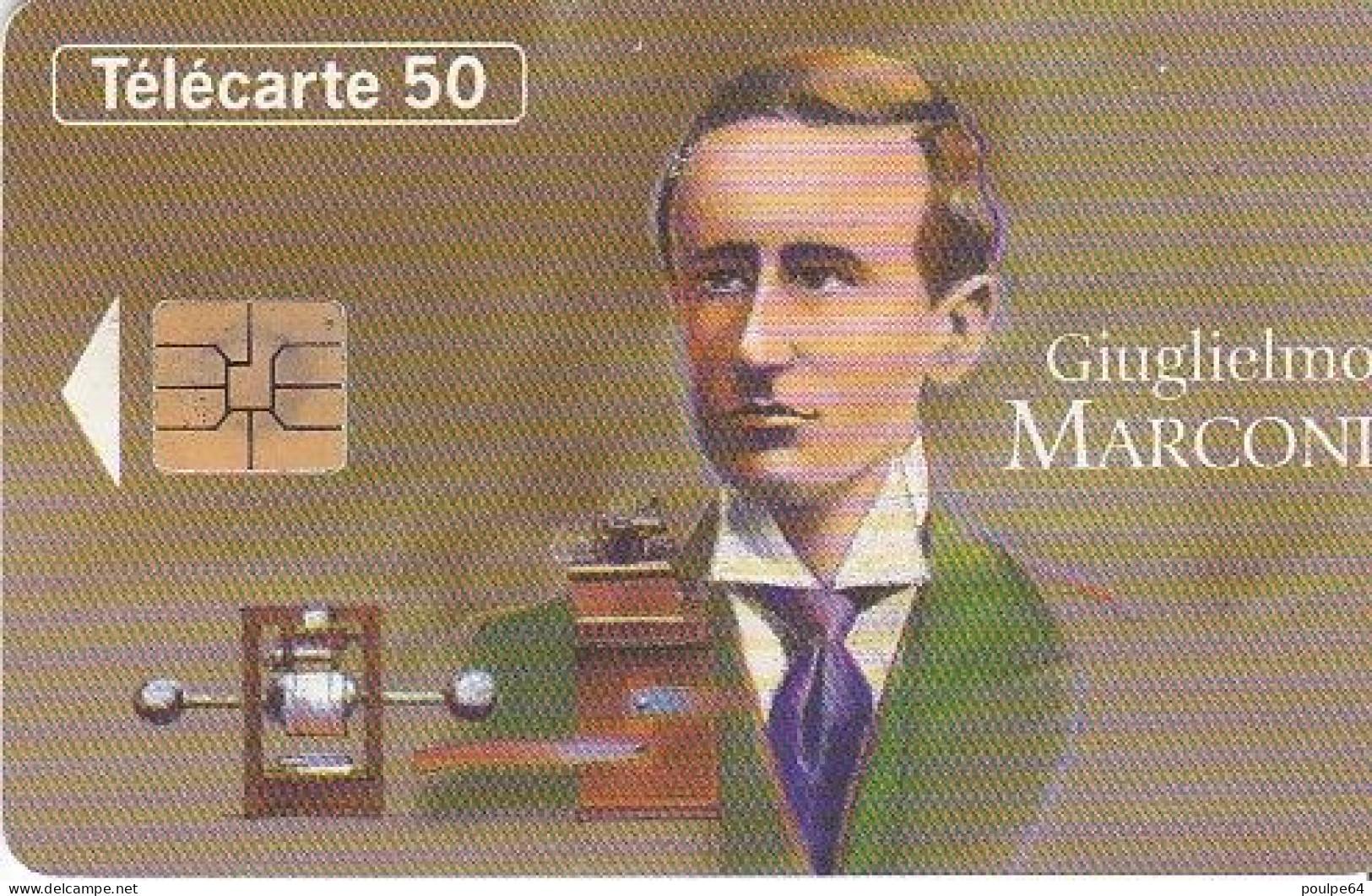 F431a - 07/1993 - GUIGLIELMO MARCONI - 50 SO3 ( Verso : N° Sur Deux Lignes) - 1993