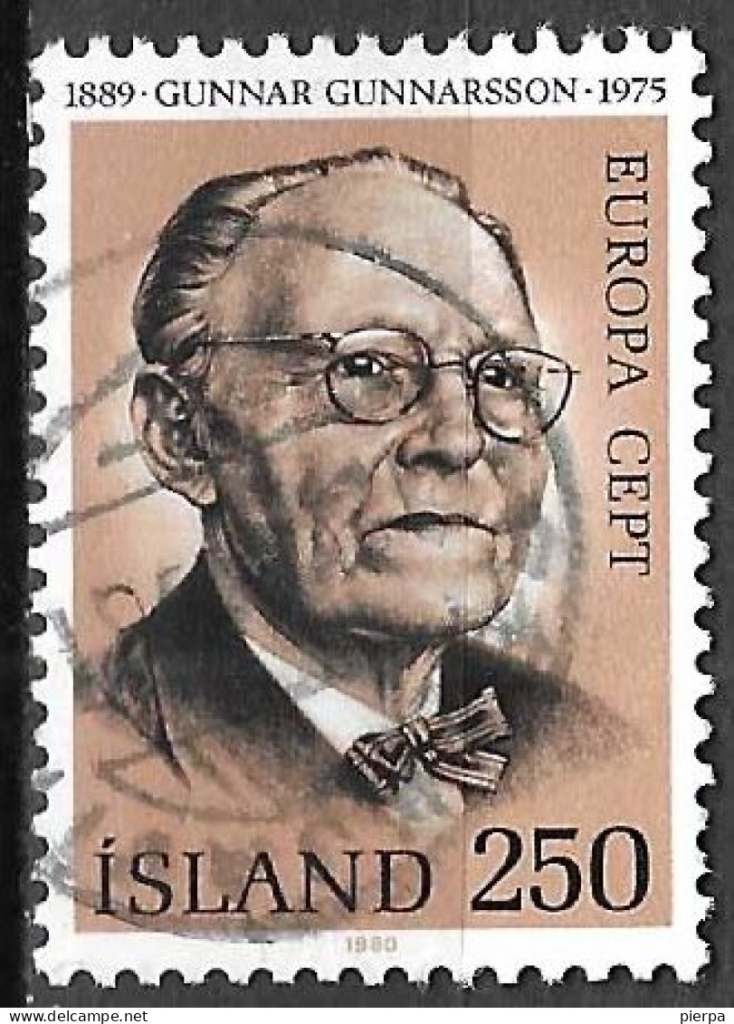 ISLANDA - 1980 - EUROPA - 250 K - USATO ( YVERT 506 - MICHEL 553) - Used Stamps