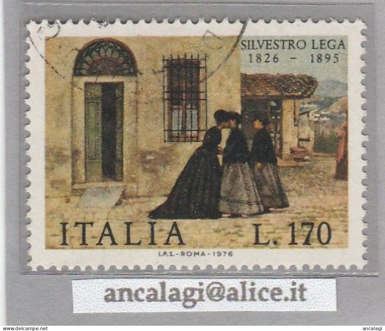 USATI ITALIA 1976 - Ref.0370A "SILVESTRO LEGA" 1 Val. - - 1971-80: Used