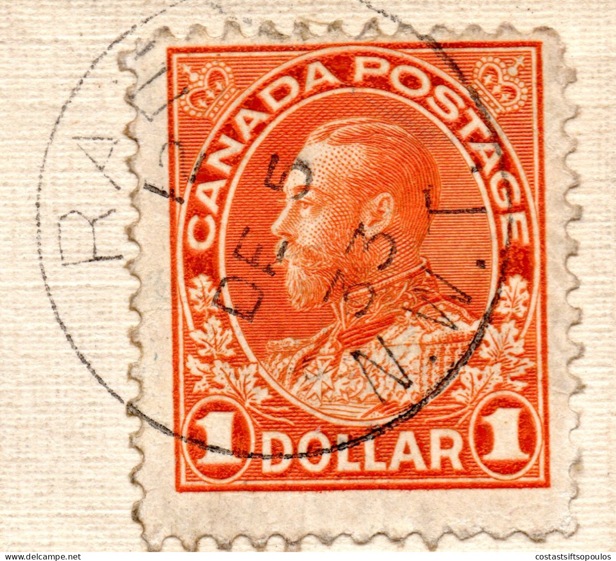 2856.CANADA POSTAL HISTORY, KING GEORGE V $ 1 #122 1933 COVER RAE-CAMSELL RIVER- EAST BOSTON. SCARCE - Primeros Vuelos