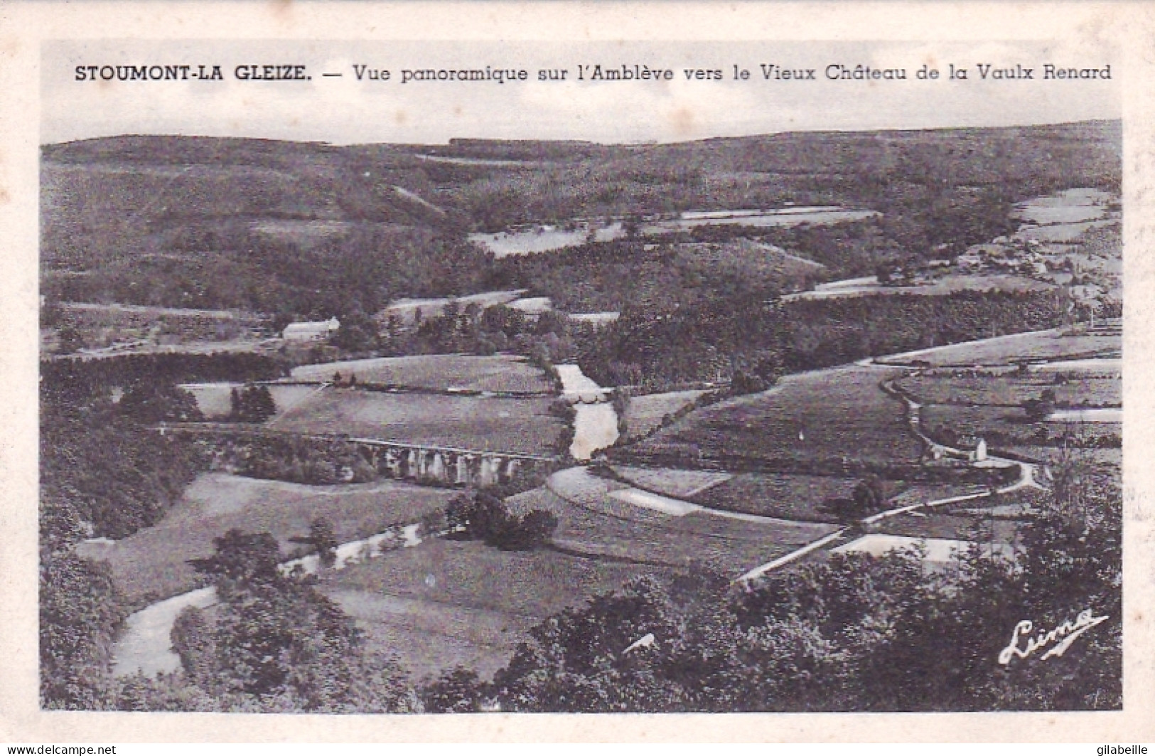 STOUMONT La GLEIZE - Vue Panoramique Sur L'Ambleve Vers Le Vieux Chateau - Stoumont