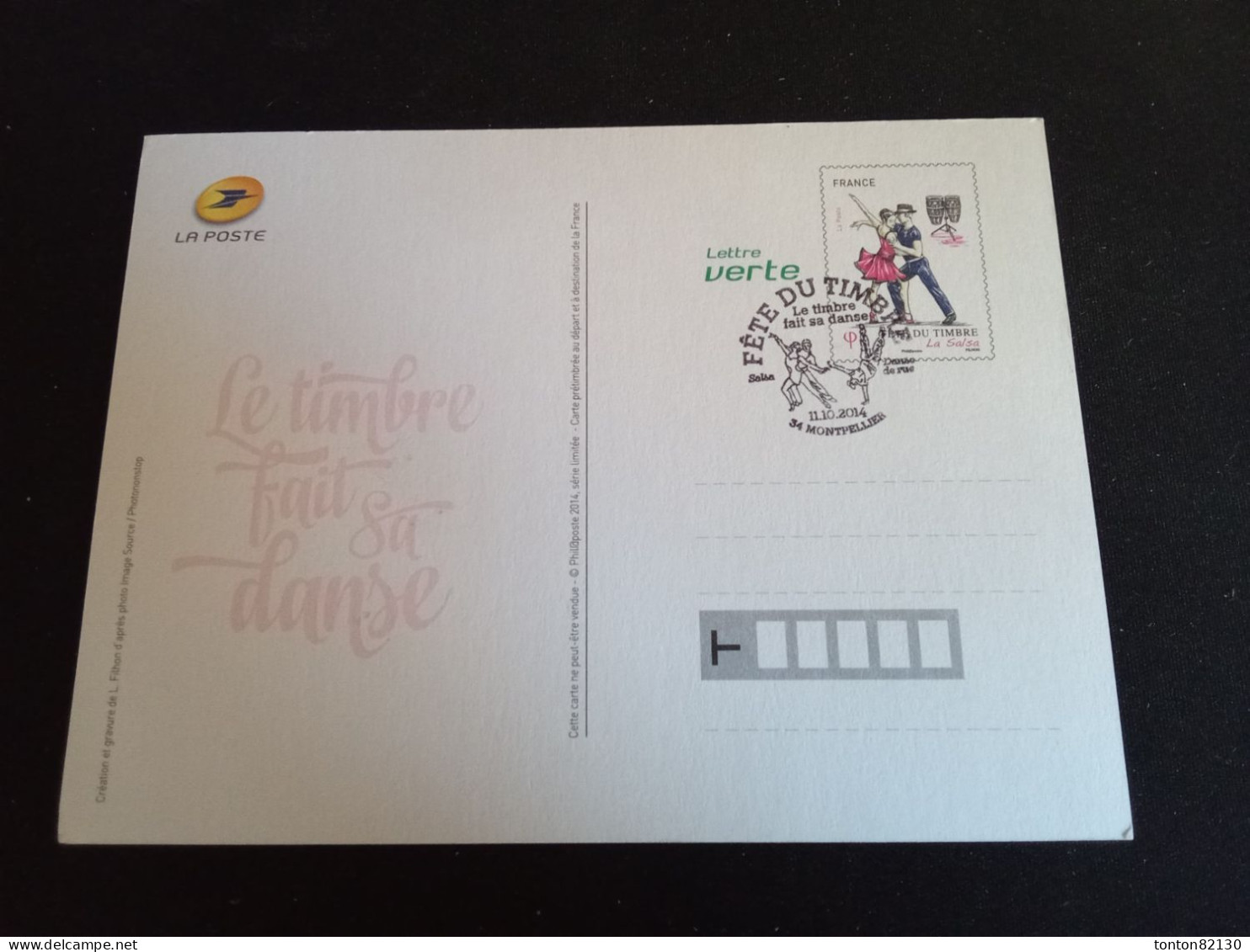 FRANCE  ENTIER POSTAL FETE DU TIMBRE OBLIERATION 1er JOUR  MONTPELLIER 2014 - Cartoline-lettere