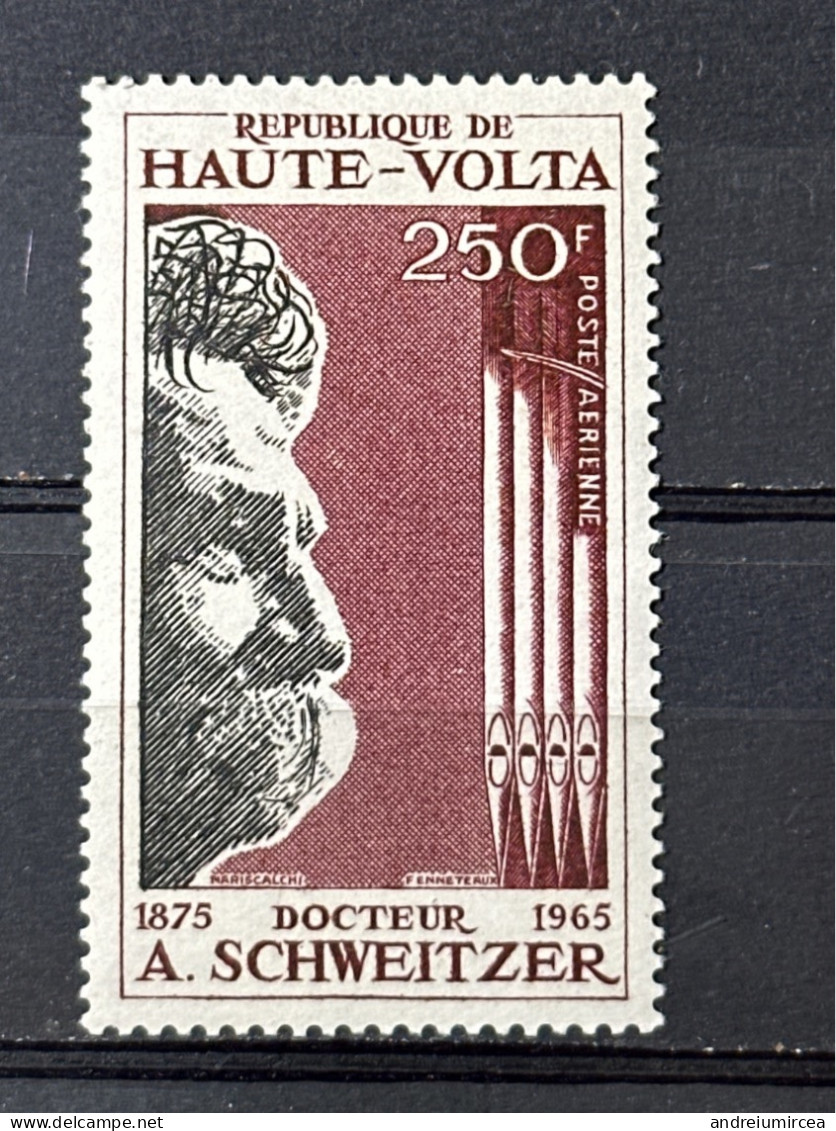 1967 Haute Volta MNH Dr Albert Schweitzer - Mauritanie (1960-...)