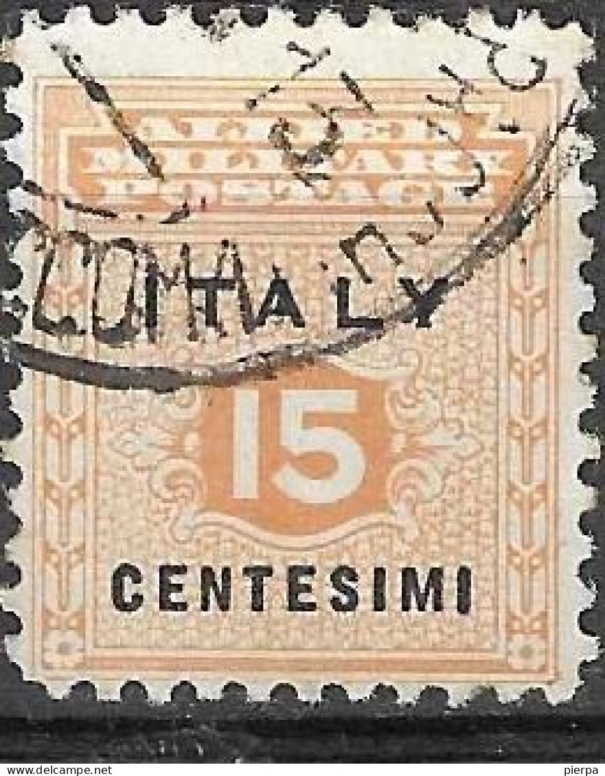 ITALIA- OCCUPAZIONE ANGLO-AMERICANA - SICILIA - 1943 - CENT. 15 - USATO (YVERT 1 ) - Occup. Anglo-americana: Sicilia