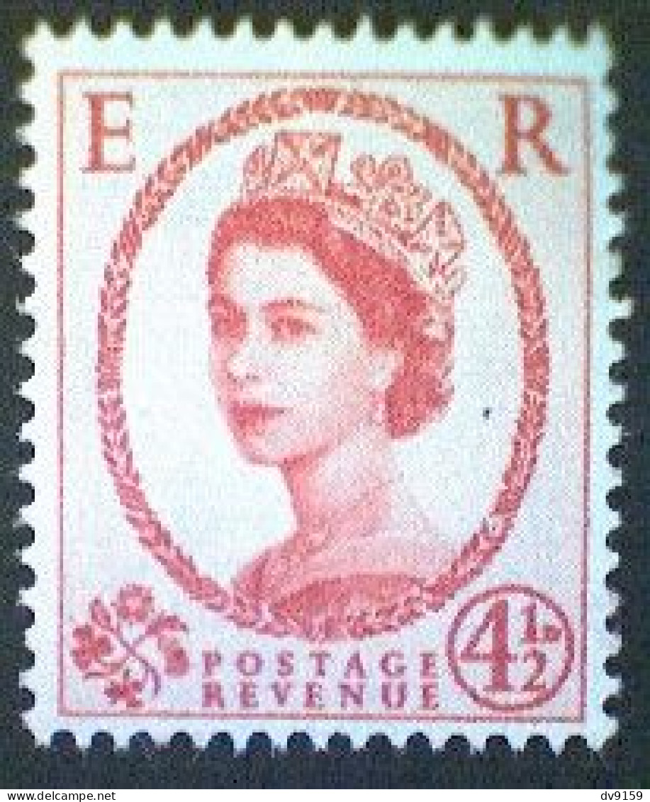 Great Britain, Scott #360, Mint(*) NH, 1959, Wilding: Queen Elizabeth II, 4½d, Henna Brown - Gebraucht