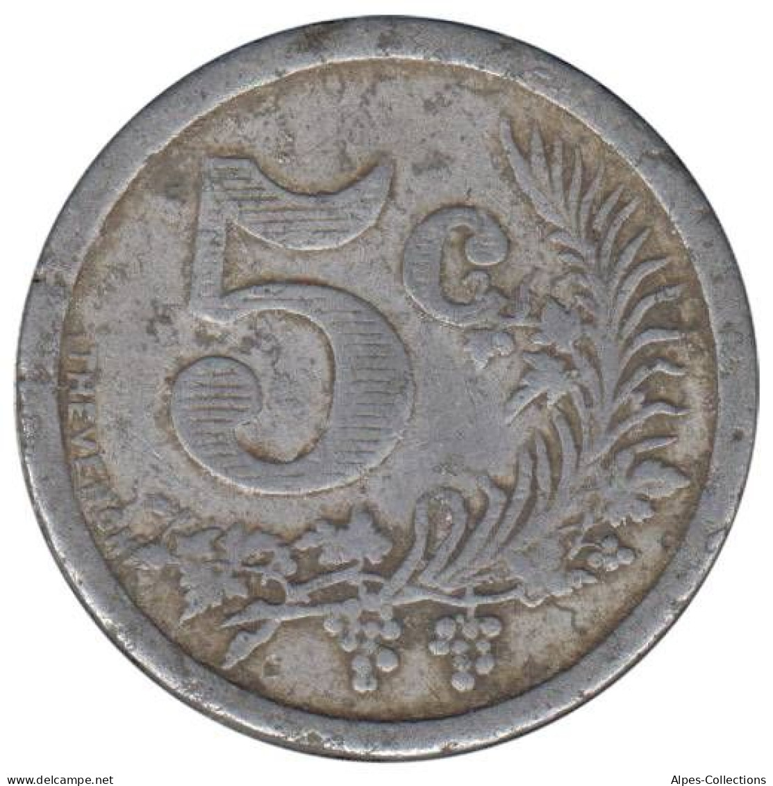 ALGERIE - Oran - 01.01 - Monnaie De Nécessité - 5 Centimes 1921 - Monetary / Of Necessity