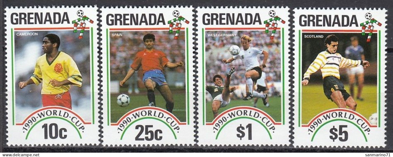 GRENADA 2161-2164,unused - 1990 – Italien