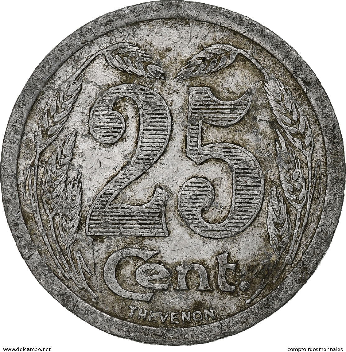 France, Chambre De Commerce D'Evreux, 25 Centimes, 1921, TTB+, Aluminium - Monétaires / De Nécessité