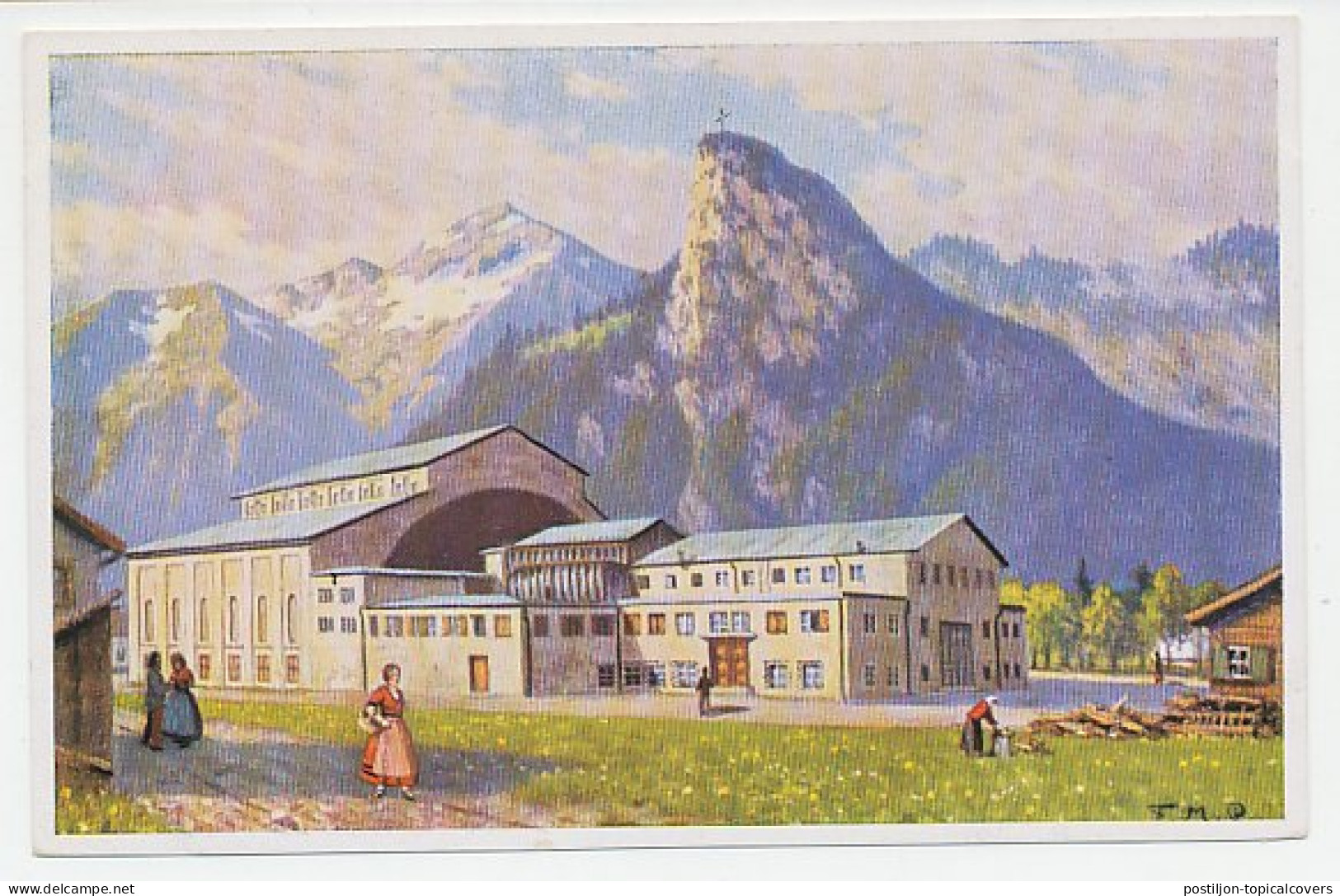 Postal Stationery Germany 1930 Theater Building - Passion Play Oberammergau - Theater